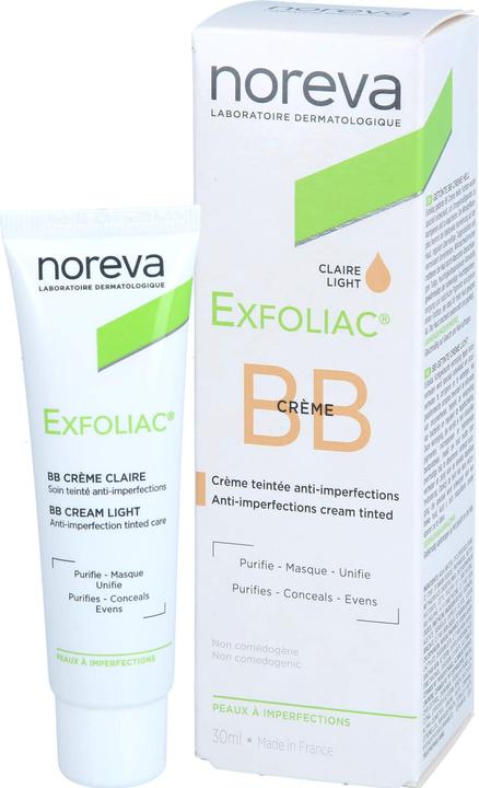 Noreva Exfoliac getönte BB-Creme hell, 30 ml Creme