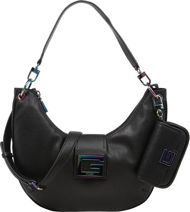 Produktbild Guess Brightside, Polyurethane, Textile Bag, Large Hobo, Black, For Women