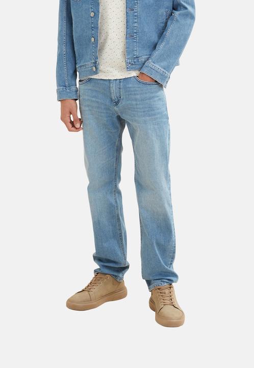 Produktbild Tom Tailor Hose MARVIN Straight Jeans im 5-Pocket-Style mit Reissverschluss und Knopf (W31/L32)