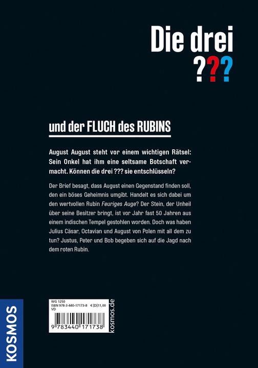 Produktbild Kosmos Die drei??? und der Fluch des Rubins (Deutsch, Robert Arthur, Andreas Ruch, 2021)