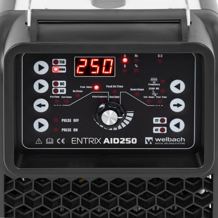 Produktbild Welbach WIG Schweissgerät AC DC Alu Schweissgerät 250 A 60 % Duty Cycle MMA Digital Puls