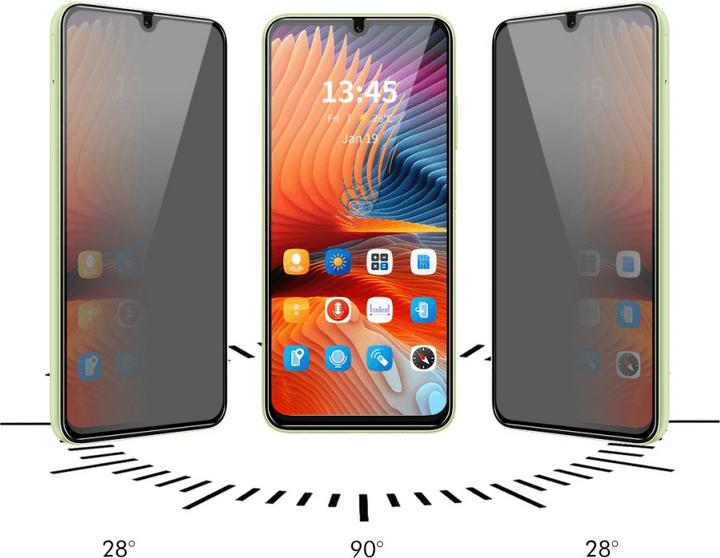 Actual product image Cover-Discount Xiaomi Redmi 14C / Poco C75 - Panzerglas Display Privacy Anti-Spy (Xiaomi Poco C75, Xiaomi Redmi 14C)