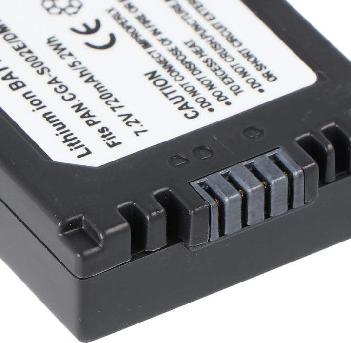 Actual product image AccuCell Akku Panasonic CGA-S002, CGR-S002, DMW-BM7 (Camera battery)