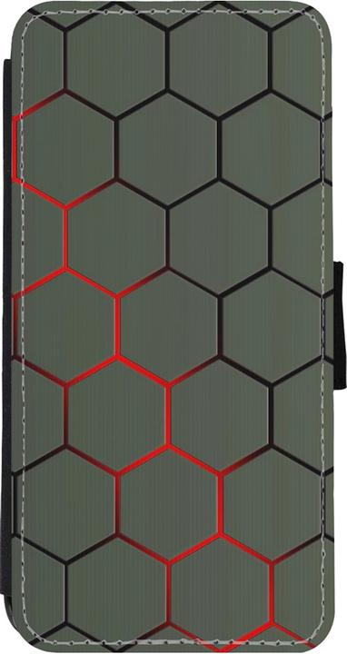 Actual product image PhoneLook Cover Wallet black Geometric Line red (Apple iPhone 11)