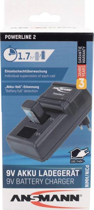 Actual product image Ansmann Stromleitung 2 (1 pcs., 9V Block, Chargers without battery)