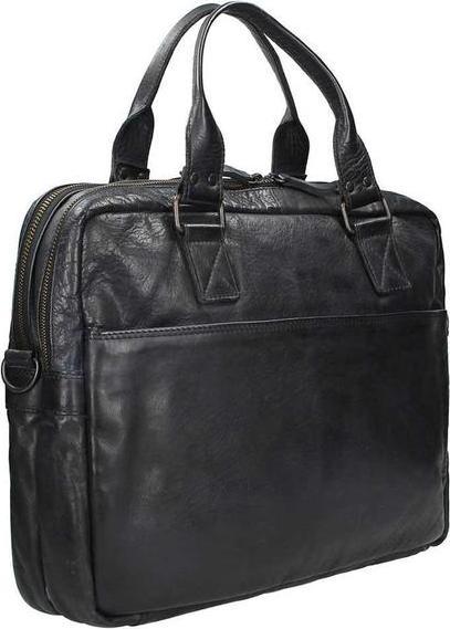 Actual product image Bear Rock Design Leandro Leren Laptoptas - 15 inch - Zwart (15")