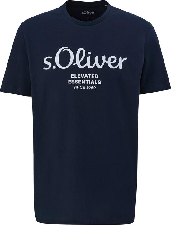 Produktbild S.Oliver T-Shirt Casual Bequem sitzend Logo T-Shirt (XL)