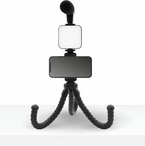 Actual product image Muvit Vlogging Kit 4 En 1 Micro + Trepied + Support + LED (Plastic)