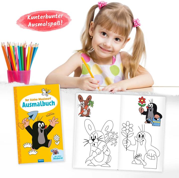 Produktbild Der kleine Maulwurf Ausmalbuch mit Stickern
