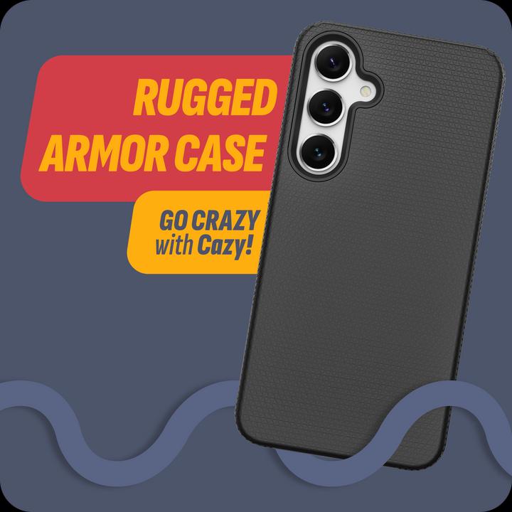 Produktbild Cazy Robuste Strukturhülle für Samsung Galaxy A25, TPU und PC Material, Rutschfeste Textur - (Samsung Galaxy A25)