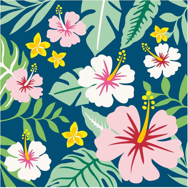 Productafbeelding Ravensburger CreArt - Schilderen op nummer 23729 - Exotische bloemen - vanaf 12 jaar
