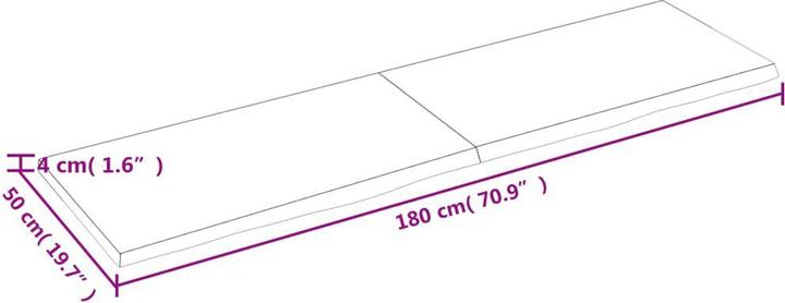 Actual product image VidaXL Emerald (180 x 4 x 50 cm)