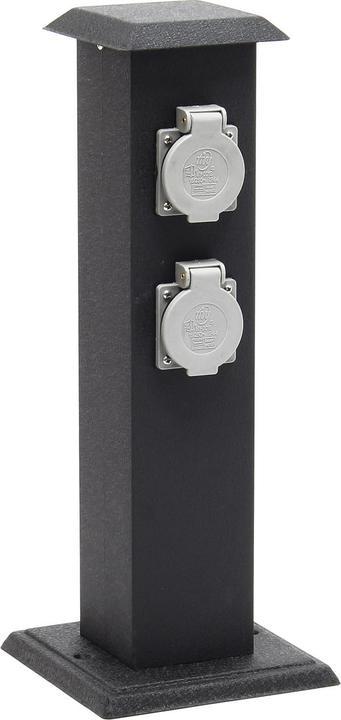 Produktbild Wiltec 4-fach Aussensteckdose Steckdosensäule Metall Outdoor Garten Aussen IP44