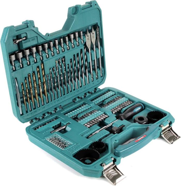 Actual product image Makita DHP 453 ZJ Battery impact drill 18V 42Nm in Makpac + 100 pcs. bits, drills & sockets (Rechargeable battery operated)