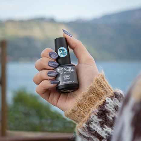 Actual product image Mesauda Top Notch Iconic 268 Arctic Circle 14ml Semi-Permanent Nail Polish (268 Arctic Circle, Top coat)
