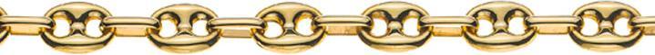Natsumi Schmuck Halskette Gelbgold 18K/750 Schiffanker, 45cm (750/18 K Gelbgold)