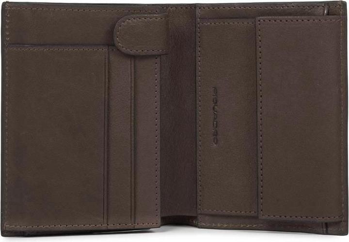 Actual product image Piquadro Black Square - portrait wallet with hard cash pocket