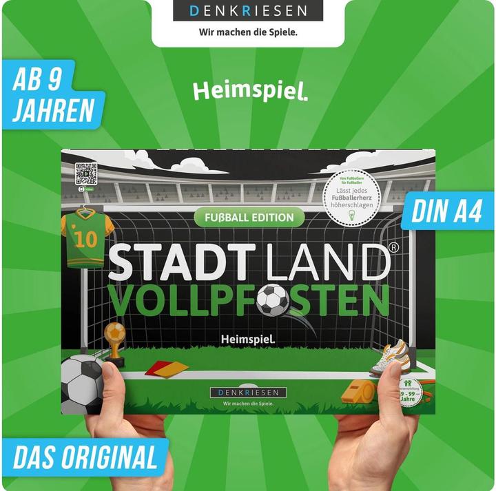 Produktbild Denkriesen STADT LAND VOLLPFOSTEN® A4 - FUSSBALL EDITION "Heimspiel" (Deutsch)