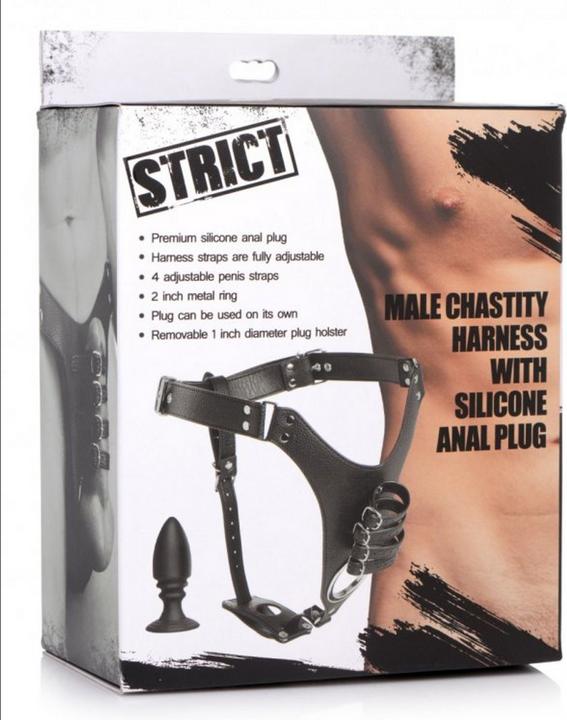 Produktbild XR Brands Penis Chastity Belt With Silicone Anal Plug