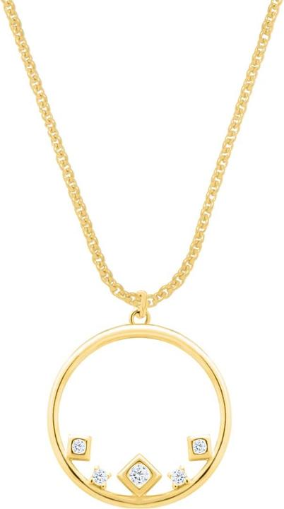 Candy Halskette Ria, 925 Sterling Silber, vergoldet (925 Sterling Silber, 18k vergoldet, 42 - 45 cm)