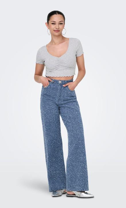 Immagine prodotto Only ONLAMAYA Hohe Taille Weiter Beinschnitt Jeans Jeans mit weitem Bein (W26/L32)