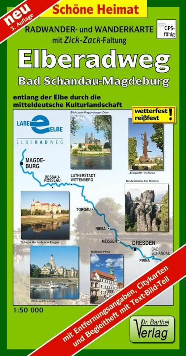 Produktbild Doktor Barthel Karte Elberadweg Bad Schandau-Magdeburg
