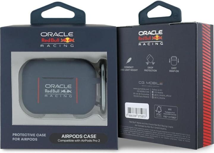 Actual product image Red Bull Silicone Logo & Lines Case for AirPods Pro 2 Navy Blue