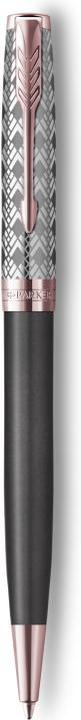 Parker Ballpoint pen Sonnet Prem. Metal & Grey P.G.C. sw M (Metallic, Pink gold, Grey, 1 x)
