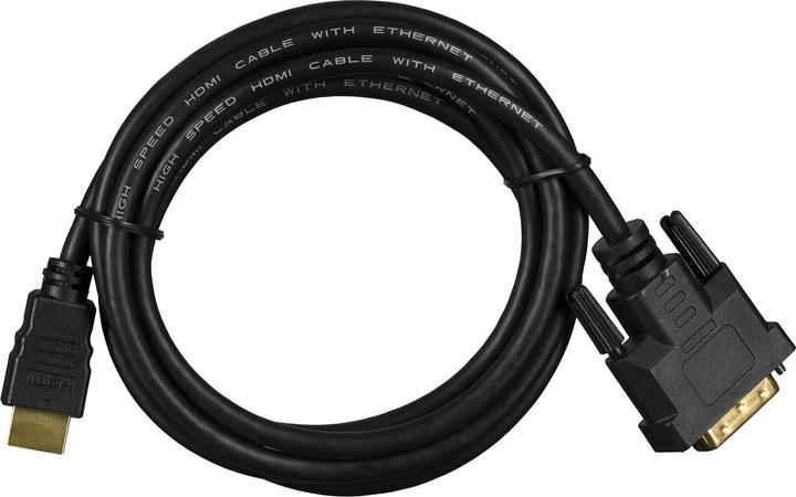 Actual product image Lanberg Cable CA-HDDV-10CC-0018-BK (HDMI M (1.80 m, HDMI)