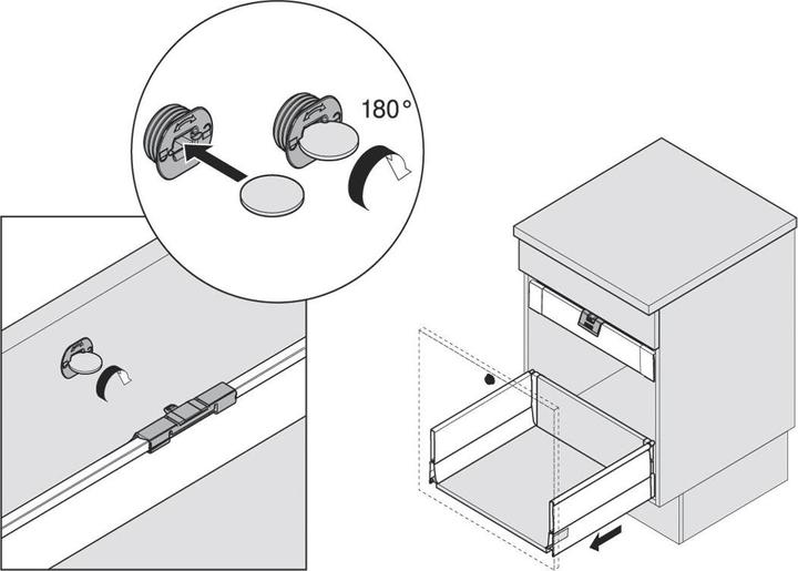 Actual product image Blum Handle and driver TANDEMBOX antaro M / K