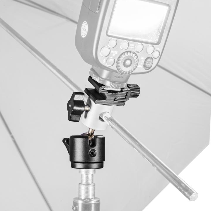 Actual product image Walimex Umbrella and flash holder with ball head (Flash unit adapter)