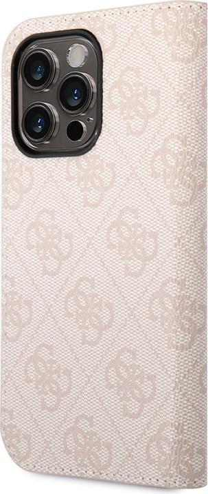 Produktbild Guess GUBKP14XHG4SHP iPhone 14 Pro Max 6,7" różowy/pink book 4G Vintage Gold Logo (Apple iPhone 14 Pro Max)