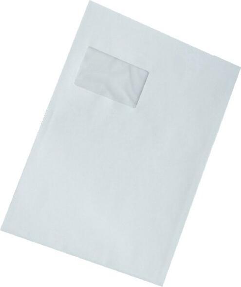 Produktbild Büroring Versandtasche DIN C4, mit Fenster, haftklebend, 120g/qm, weiss, FSC, 250 Stück (250 x)