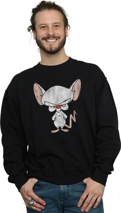 Actual product image Universal Textiles Mens The Brain Classic Pose Sweatshirt (4XL)