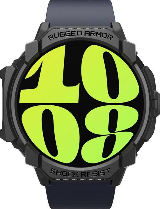 Actual product image Spigen Rugged Armor Samsung Watch 7 44mm czarny/black ACS08337