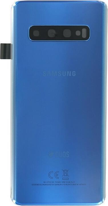 Actual product image Samsung Back Cover G973F/DS Galaxy S10 Duos blue GH82-18381C