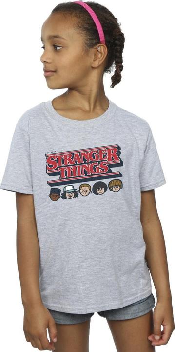 Immagine prodotto Netflix Stranger Things Caricature Logo Maglietta Ragazze (140, 146)