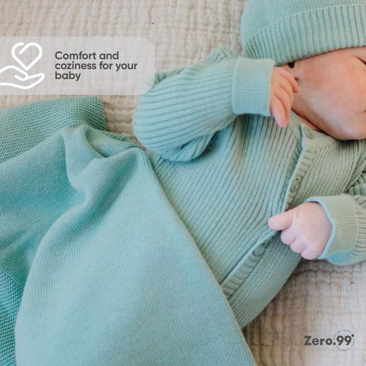 Actual product image Zero.99 Baby Set 3-in-1 Knitted: Hat, Mittens & Booties (50, 56, 62)