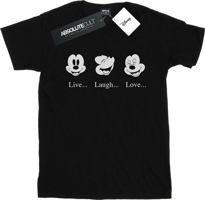 Disney Mickey Mouse Live Love Laugh TShirt (L)