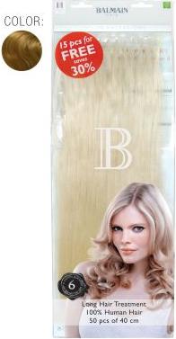 Balmain Value Pack 22 Natural Straight 40cm 50St. Echthaar Fill-In Extensions (Blond, 40 cm)