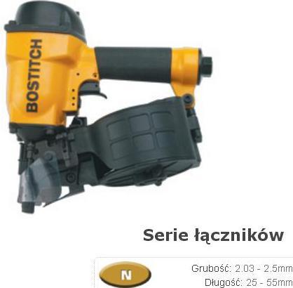 Image du produit Bostitch N58C-1-E Cloueur pneumatique jusqu'à 8,3 Bar 2,03-2,5 mm x 25-55 mm avec actionnement de co