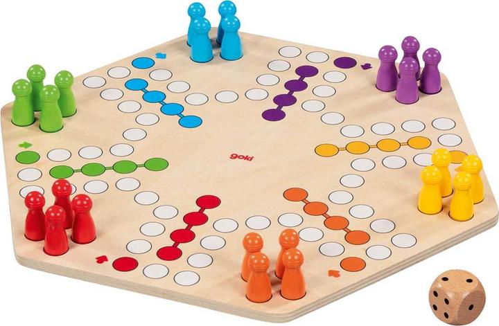 Produktbild Robert Kuhn Ludo für bis zu 6 Spieler, beidseitig bedruckt