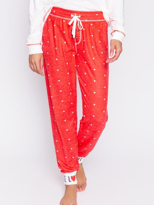 Produktbild Pj Salvage Pyjama Unterteil "Cozy in love" rot/klein gemustert (XS)
