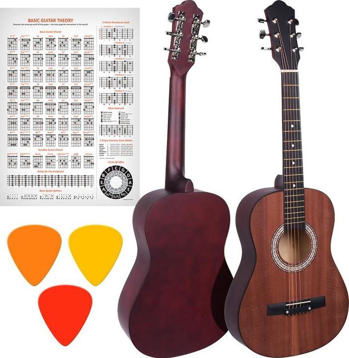 Actual product image No Name Nn Ag 34 1/2 Acoustic Guitar For Learning To Play Matte (Electric guitar)