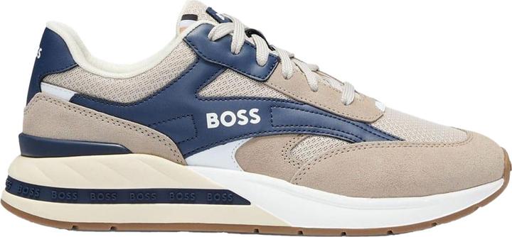 Actual product image BOSS Mens Kurt Leather Running Trainers (47)