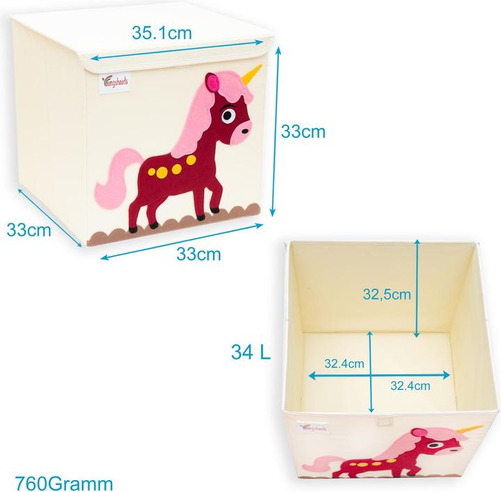 Immagine prodotto Intirilife Scatola portaoggetti con coperchio per bambini