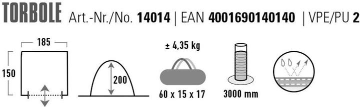 Produktbild High Peak Toilettenzelt Torbole lightgrey-darkgrey-blue (Kuppelzelt, 4.35 kg, 1 Person)