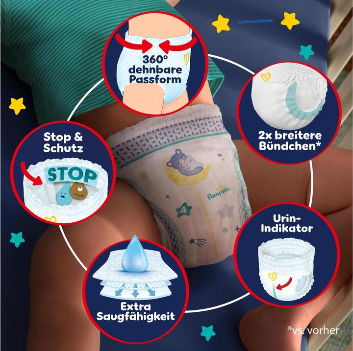 Image du produit Pampers Baby-Dry Night Pants (Taille 5, Pack mensuel, 160 pièce(s))