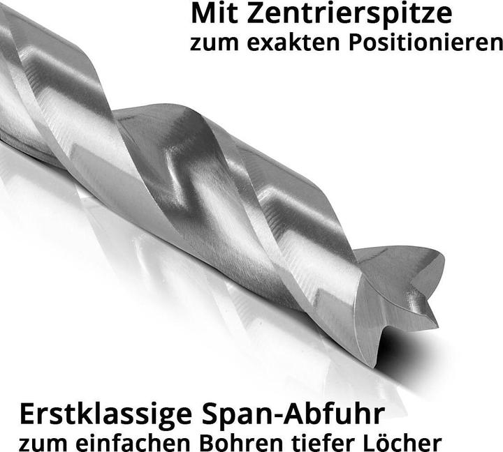 Produktbild Stahlwerk HSS Holz-Spiralbohrer 25er Set 1-13 mm DIN 338 mit geschärften Kanten (1 mm - 13 mm)