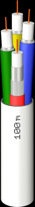 Megasat Koax 90dB Quattro Kabel 100m (90 dB, Câble d'antenne)